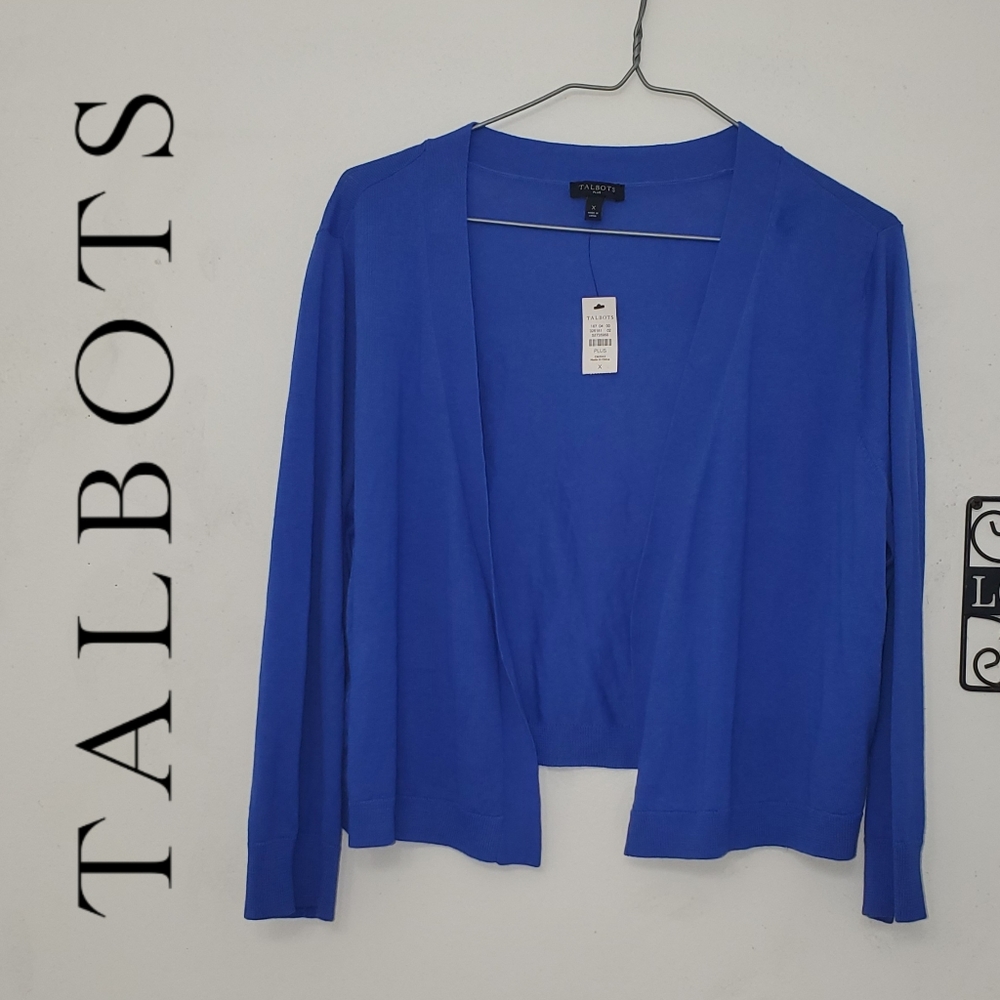 Talbots open front cardigan NWT